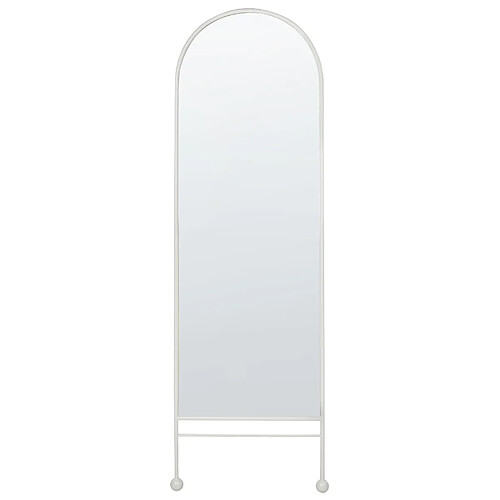 Beliani Miroir JARNAGES Métal Blanc