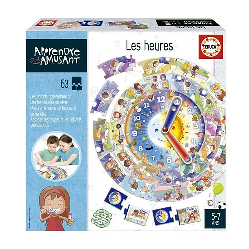 Educa Borras LES HEURES - Jeu éducatif