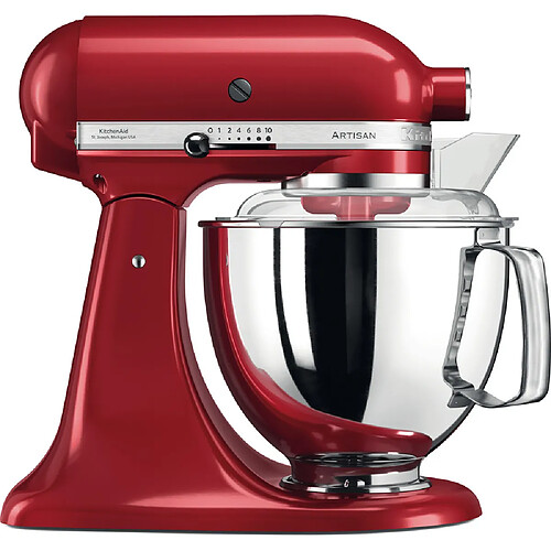 Kitchenaid robot multifonction de 4,8L 300W rouge empire argent