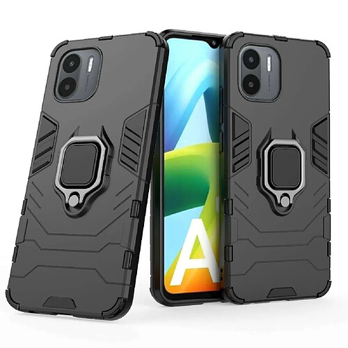 Htdmobiles Coque pour Xiaomi Redmi A1 / A2 - housse etui rigide anti choc + verre trempe - NOIR