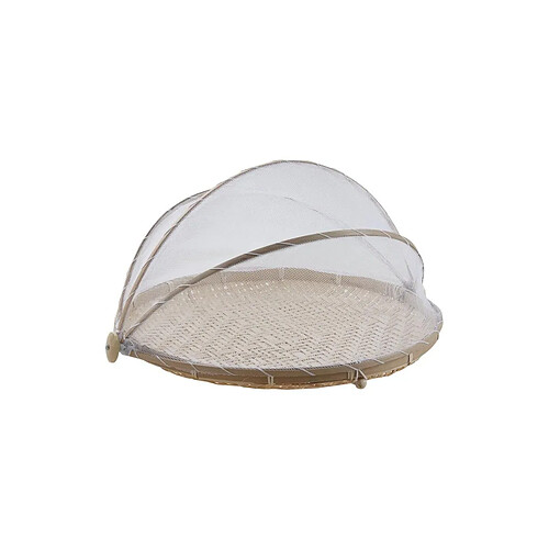 Aubry Gaspard Plateau rond avec cloche filet 40 cm.