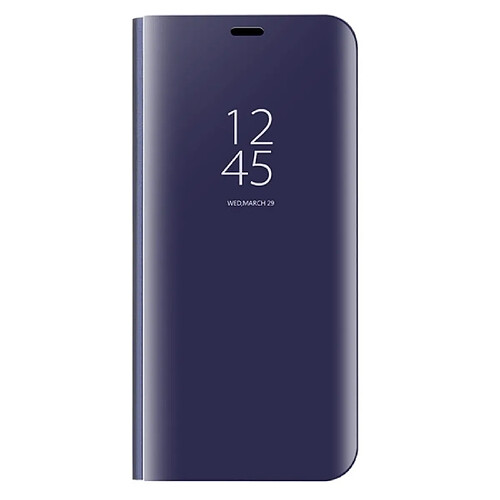 Wewoo Housse Étui Violet pour Huawei Mate 9 Galvanoplastie PC + PU de protection à rabat horizontal avec support et fonction de veille / réveil