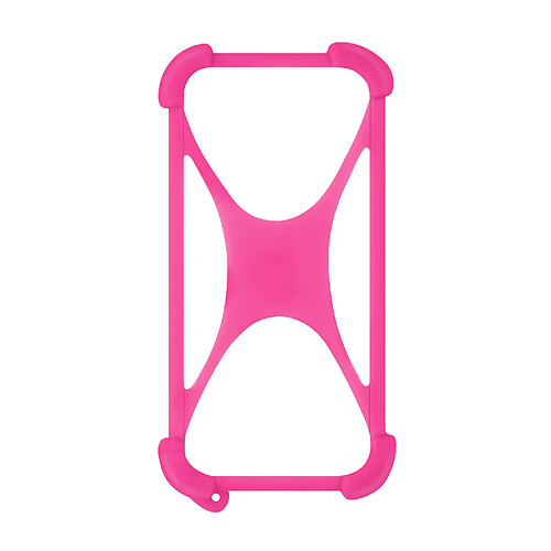 Avizar Coque Smartphone jusqu'à 6.7 pouces Universelle Silicone Gel Extensible rose