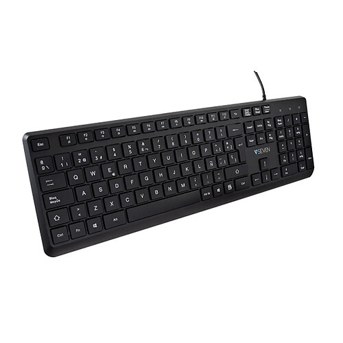 Clavier V7 KU350ES Noir Espagnol Qwerty