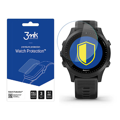 Max Protection Garmin Forerunner 945 - 3mk Watch Protection v. FlexibleGlass Lite