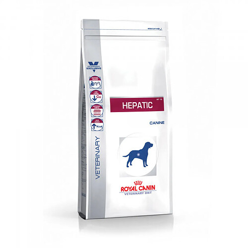 Croquettes Royal Canin Veterinary Diet Hepatic pour chiens 12 boîtes 420 g