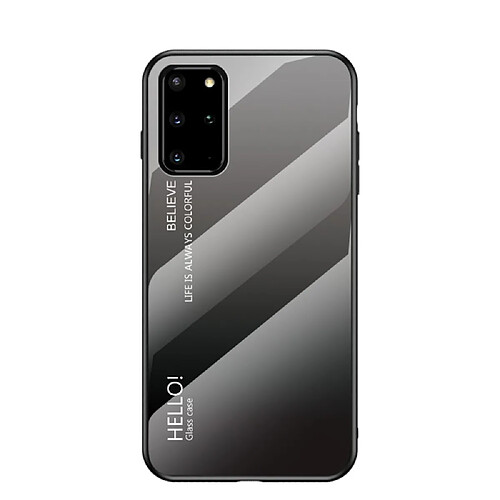 Coque en TPU dégradé de couleur gris pour votre Samsung Galaxy S20 Plus