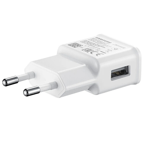 Chargeur Secteur USB 15W Quick Charge 3.0 et Câble USB-C Original Samsung Blanc