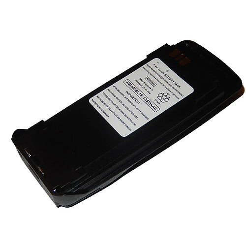 vhbw Batterie remplacement pour Motorola PMNN4066A, PMNN4069A, PMNN4104 pour radio talkie-walkie (1800mAh, 7,4V, Li-ion) - avec clip de ceinture