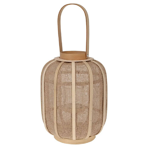 Es Collection H&S Collection Lanterne suspendue rotin 24x31 cm beige