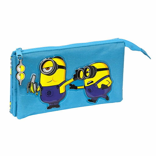 Trousse Minions Triple Bleu