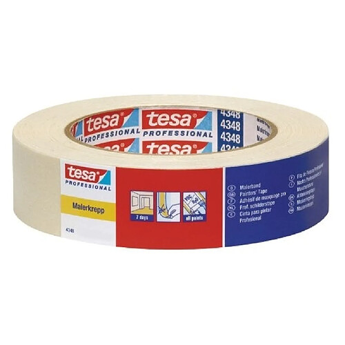 TESA - TESA MALER KREPP 4348 STANDARD ADHESIF MASQUAGE, 25 MM X 50M 04