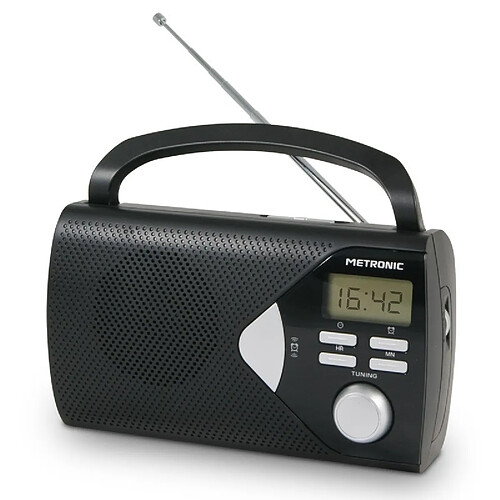 Metronic Radio portable noire