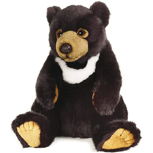 National Geographic peluche Ours Noir D'Asie de 26 cm marron