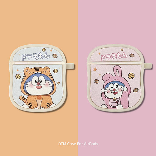 GUPBOO Airpods Coque Housse Étui Protecteur Compatible pour AirPods Pro-Gommage Doraemon