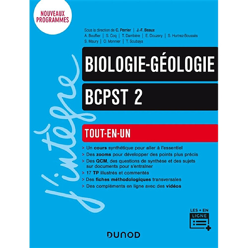 Biologie-géologie, BCPST 2 : tout-en-un : nouveaux programmes