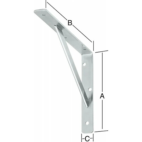 Vormann Equerre galvanisé 300 x 200 mm Nr. 159300Z