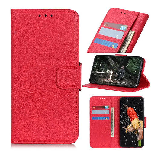 Etui en PU avec support rouge pour Samsung Galaxy A41