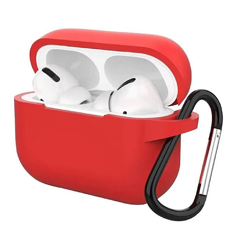 Etui Housse Coque de Protection en Silicone Rouge pour boitier airpod - Visiodirect-