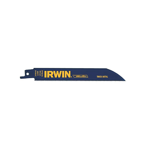 IRWIN Jeu de 2 Lames bi-métal pour scie sabre 818R pour métaux - 18 TPI