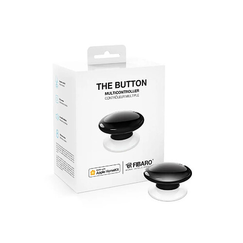 Contrôleur de scènes Bluetooth compatible Apple HomeKit noir - Fibaro