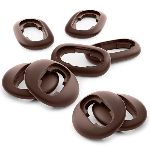 OKULI 8 x Écouteurs en Silicone Embouts d'oreilles pour Samsung Galaxy Buds Live Casque Écouteurs en Marron