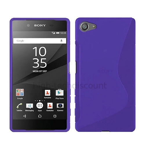 Htdmobiles Housse etui coque pochette silicone gel fine pour Sony Xperia Z5 Compact + film ecran - MAUVE