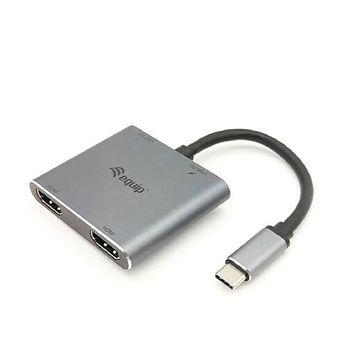 Adaptateur Hub USB-C 4 en 1 double Hdmi, USB 3.0, 100 W USB Pd