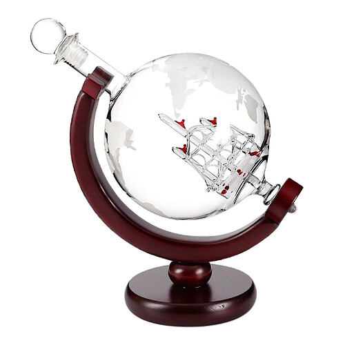 Verres Whisky Carafe Globe Set pour Liqueur, Bourbon, Vodka 850ml