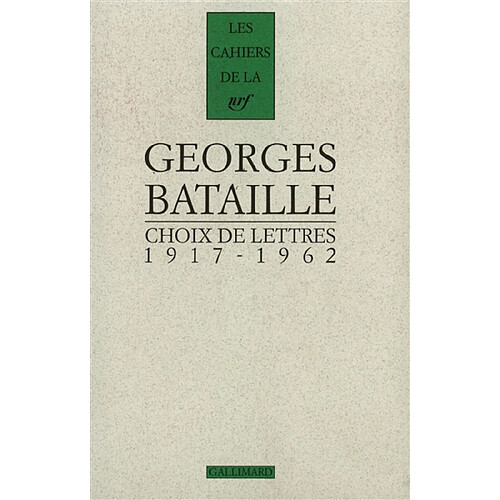 Choix de lettres : 1917-1962 · Occasion