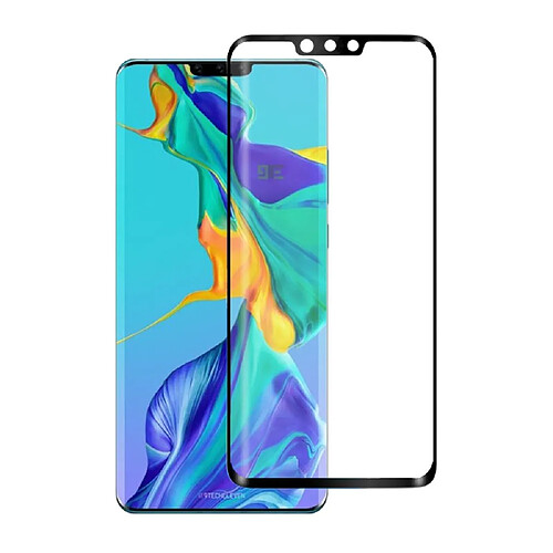 Wewoo Film de verre trempé Pour Huawei Mate 30 Pro 0.3mm 9H Dureté de surface 3D Bord incurvé Colle de plein écran courbé Noir