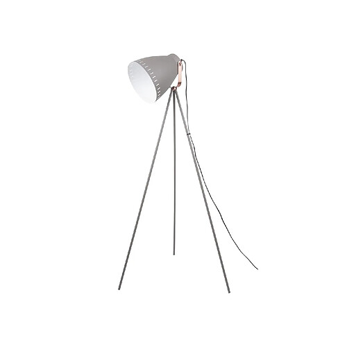 LEITMOTIV Lampadaire design trepied Mingle - H. 145 cm - Gris