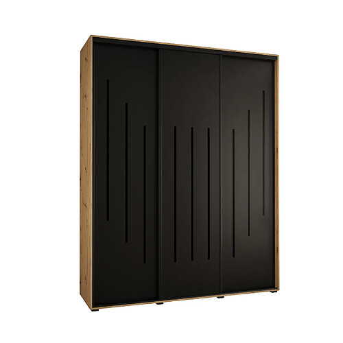 Abiks Meble Armoire DAVOS 8 À Portes Coulissantes 235,2/190/60 3 Portes