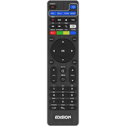 SANAG Telecommande Universelle Edi-Rcu 2 Learn Slim, Originale, Programmable, 2En1 Tv Et Recepteur, Picco T265, Picco T265+, Nano T265+, Picco T265 Pro, Ping, Proton, Piccollin?, Piccollo