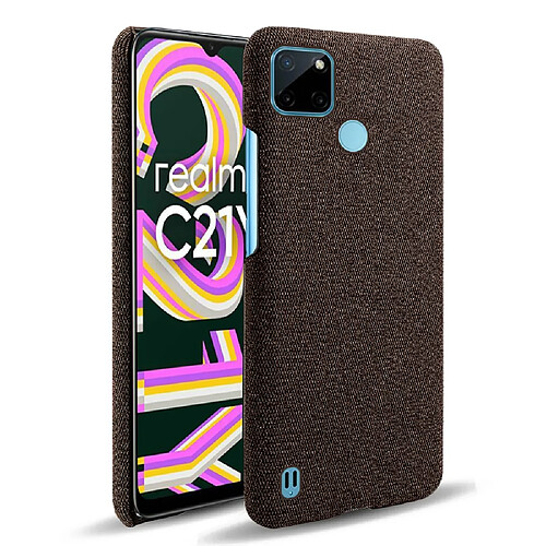 Coque en TPU anti-empreintes digitales, marron pour votre Realme C21Y/Realme C25Y