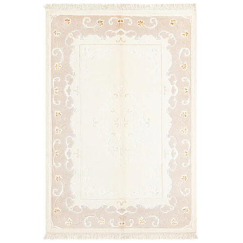 Vidal Tapis de laine 185x122 beige Darya