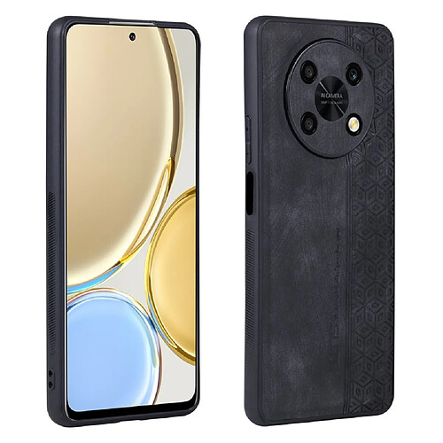 Coque en TPU + PU AZNS anti-rayures pour votre Huawei Enjoy 50 Pro 4G/nova Y90 4G - noir