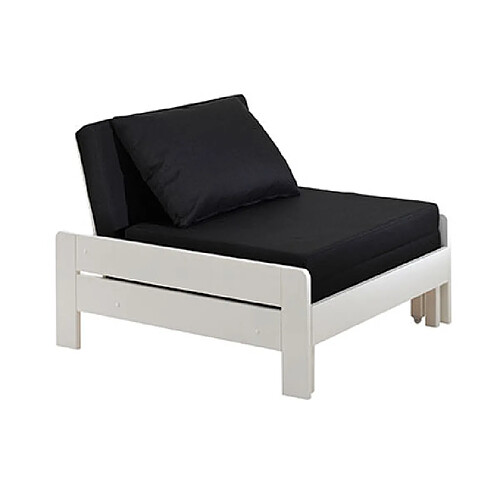 Mes Fauteuil convertible 99x80x69 cm blanc - PINO