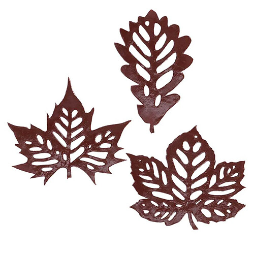 Esschert Garden Pas japonais en fonte Feuilles (Lot de 3).