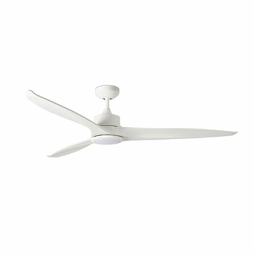 Faro Barcelona Ventilateur de plafond blanc avec moteur à courant continu intelligent avec lumière LED