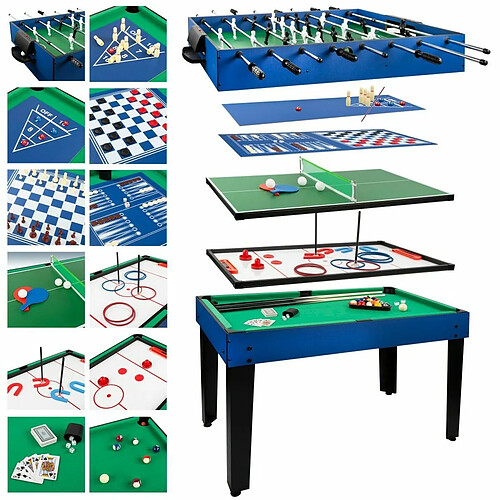 Color Baby Table multi-jeux Colorbaby 12 en 1 107 x 83,5 x 61 cm