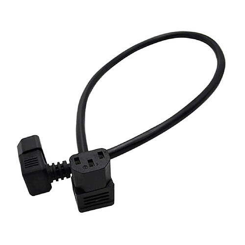 10A IEC 320 C13 à C14 Câble De Rallonge électrique D'angle Pour PC PDU UPS Noir