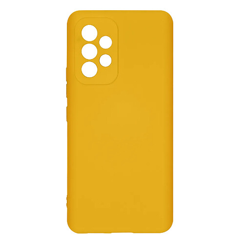 Avizar Coque Samsung Galaxy A53 5G Silicone Semi-rigide Finition Soft-touch Fine Jaune