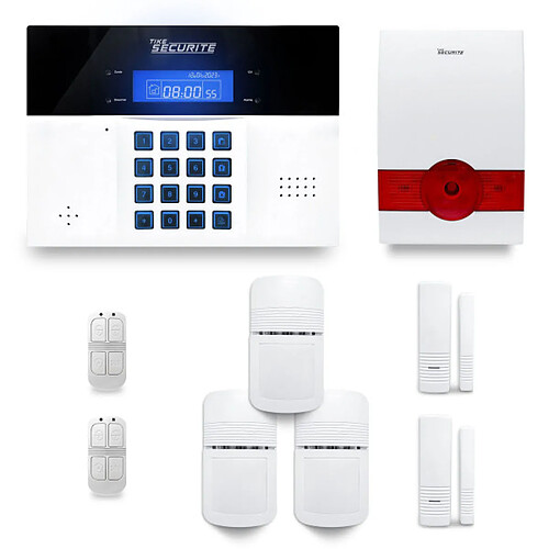 Tike Securite Alarme maison sans fil DNBi35 Compatible Box internet et GSM