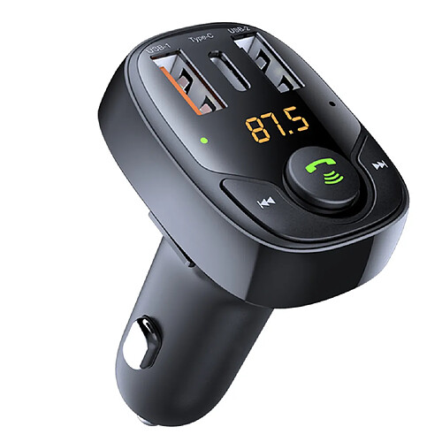 Transmetteur FM Bluetooth Double USB Avec Chargeur Voiture et Support SD/U-Disk + SD 4Go YONIS