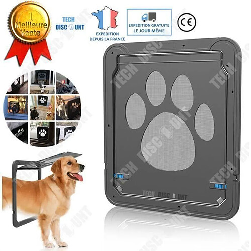 chatiere pour chien chat grande taille moyen xl isolante porte animaux de compagnie silencieux taille interieur domestique manue