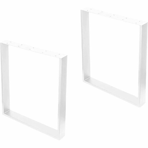 Emuca Pieds rectangulaires pour table Square blanc