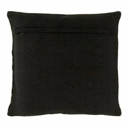 Paris Prix Coussin Carré Déco Miroir - Noir 45x45 cm