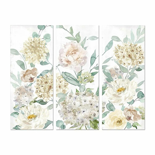 Cadre DKD Home Decor Fleurs (55 x 3 x 135 cm)