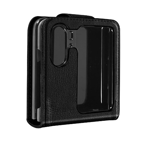 Avizar Coque pour Oppo Find N2 Flip Clapet Languette Magnétique Chesterfield Noir